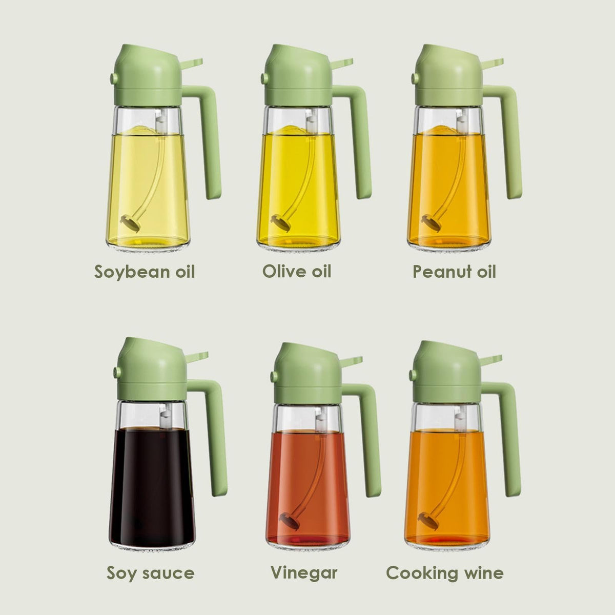 HOT SALE2 in 1 Glass Oil Sprayer & Dispenser(Buy 2 Get 10% OFF)